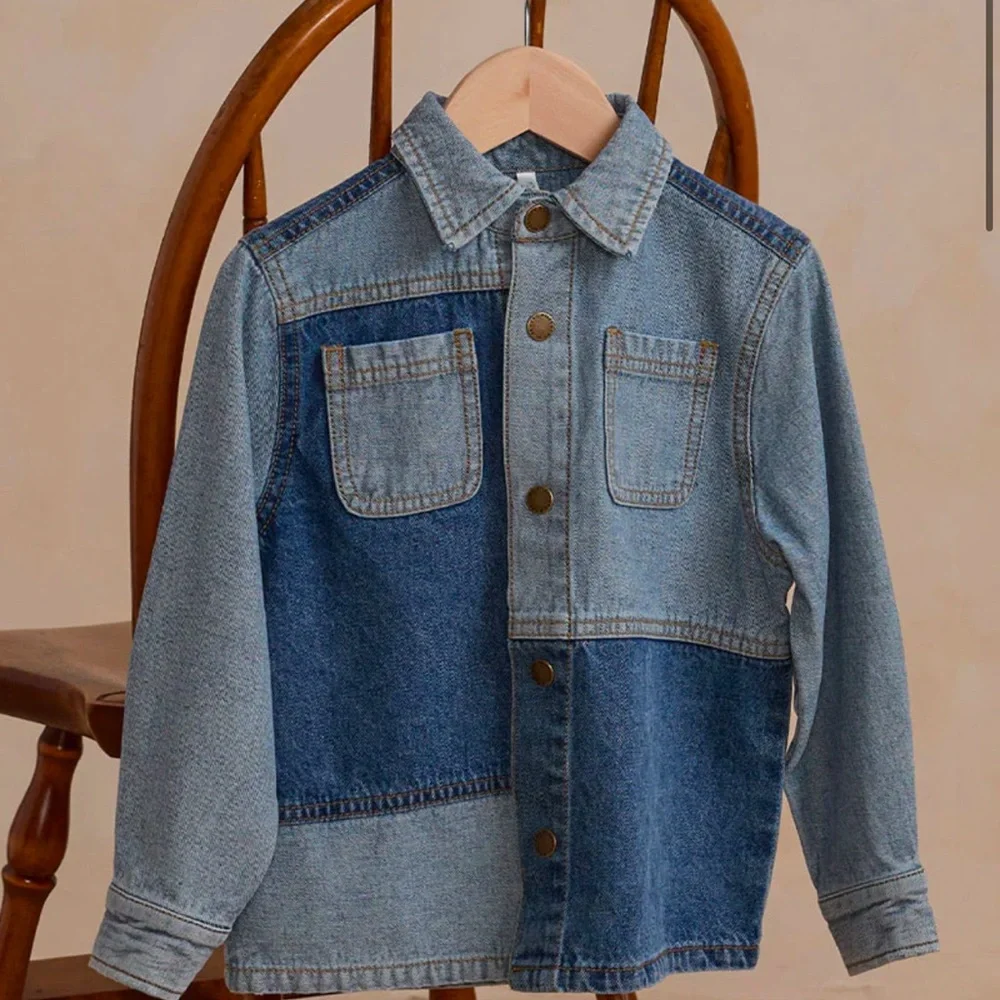 Patchwork Denim Overshirt | Rylee and Cru - Picture 3 of 4